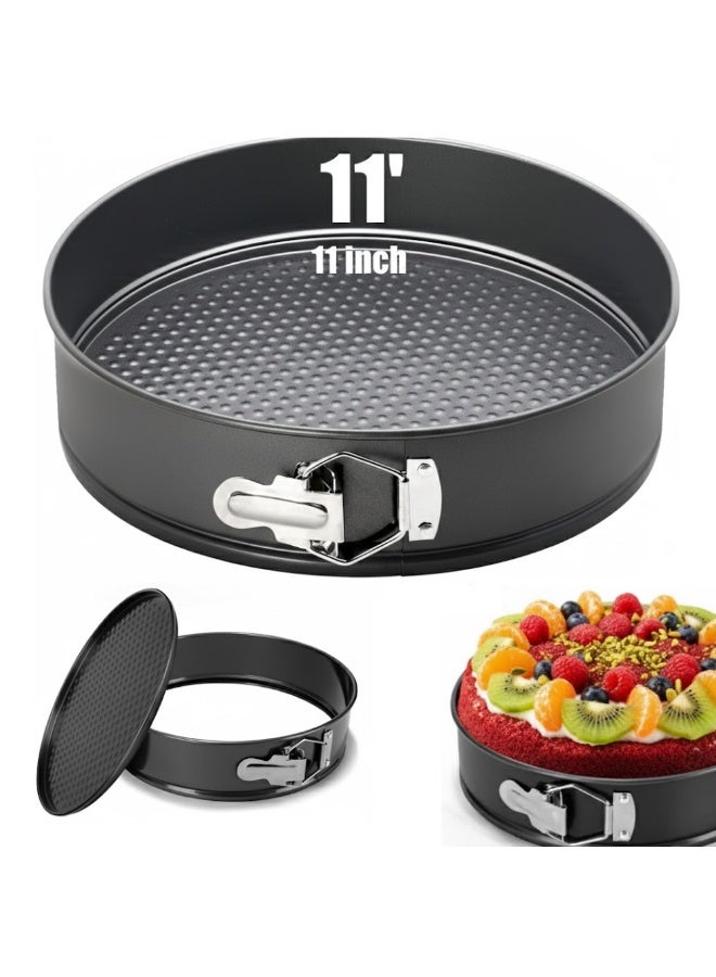 AMM Baking Pans Round 11 Inch Leakproof Nonstick Removable Bottom Bakeware for Cake, Cheesecakes, Pizza, and Quiches - Image 1